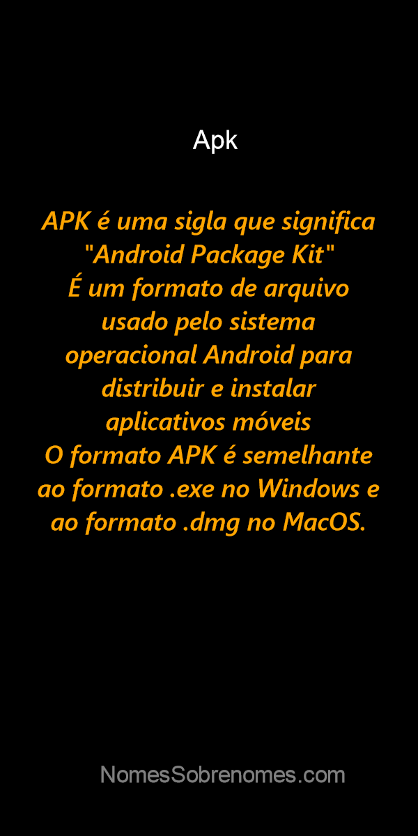 Origem e Significado dos Nomes APK for Android Download