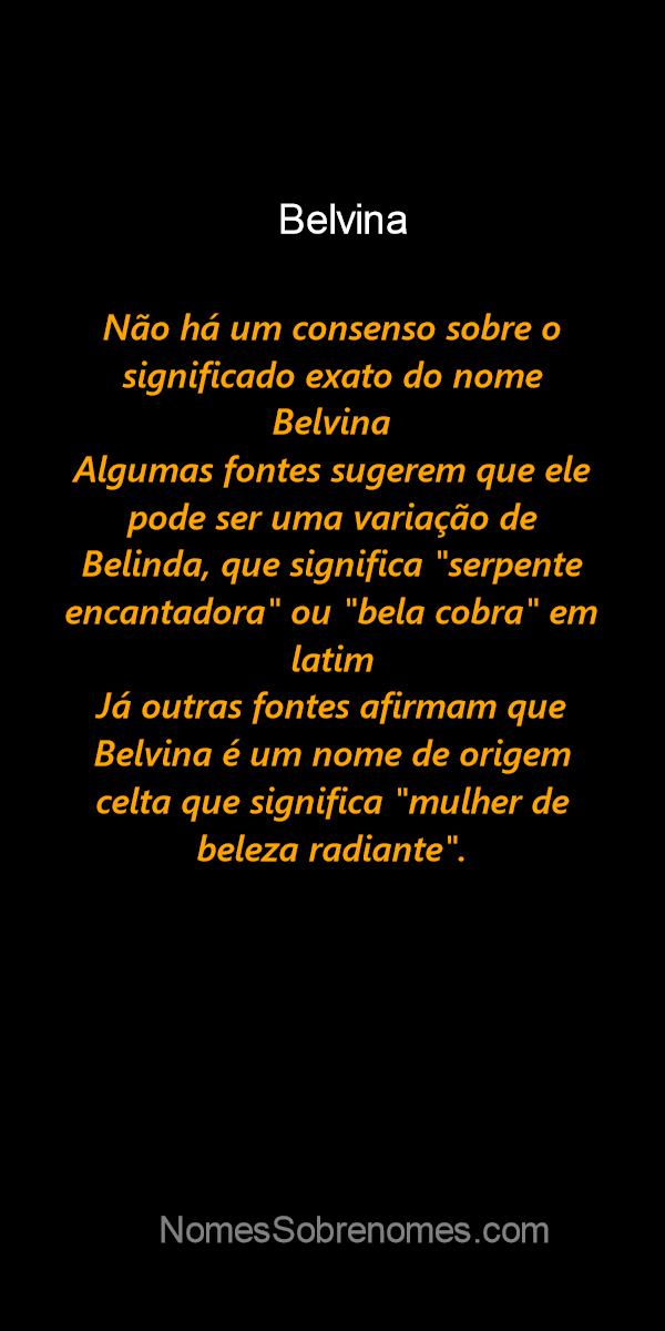 Significado do nome Belarina