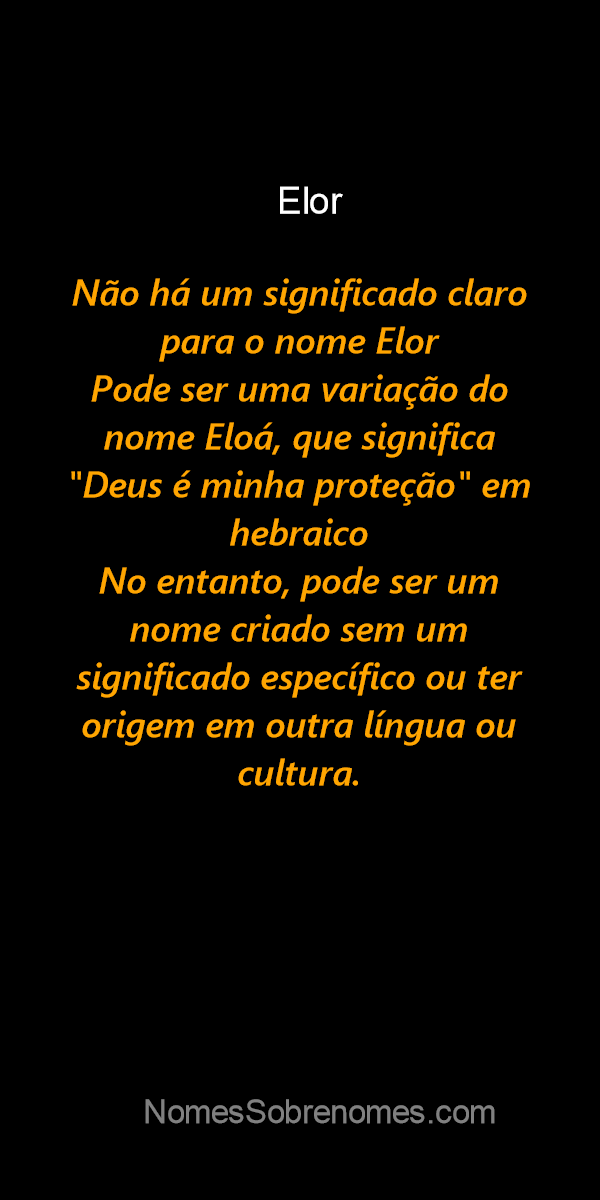 BendiArt - Eloá: Significa Deus. O nome Eloá surgiu