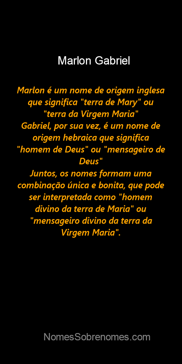 Significado do nome Marlon - Dicionário de Nomes Próprios