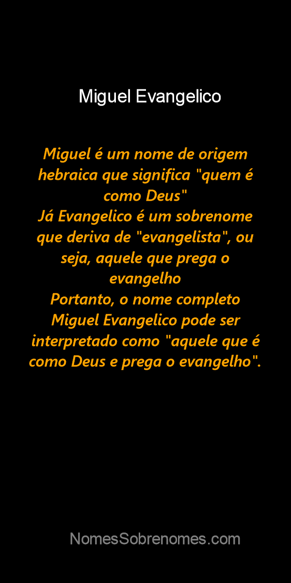 Significado de Evangélico