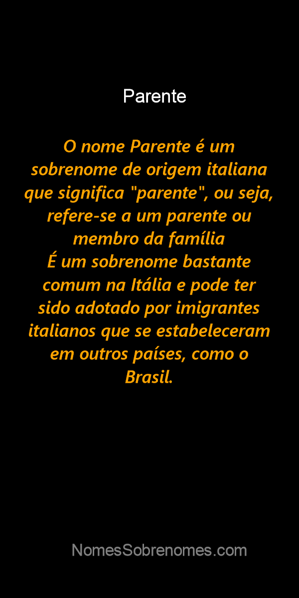 Definição de parente – Meu Dicionário