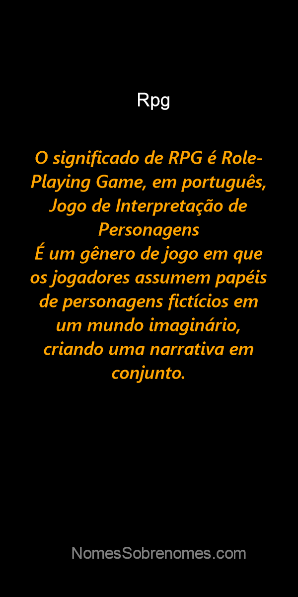 RPG(significado)