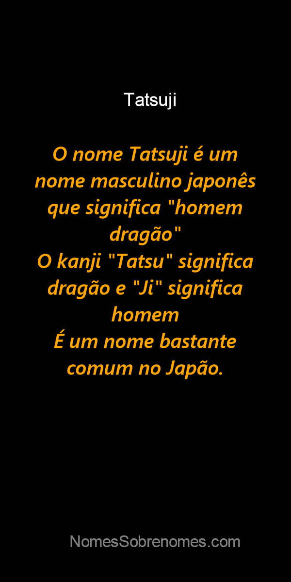 👪 → Qual o significado do nome Dragao?