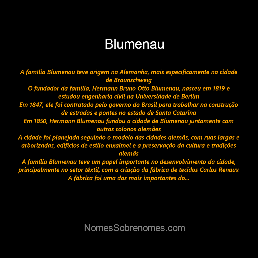 Conheça a genealogia da família de Hermann Bruno Otto Blumenau e sua neta  que viveu na cidade