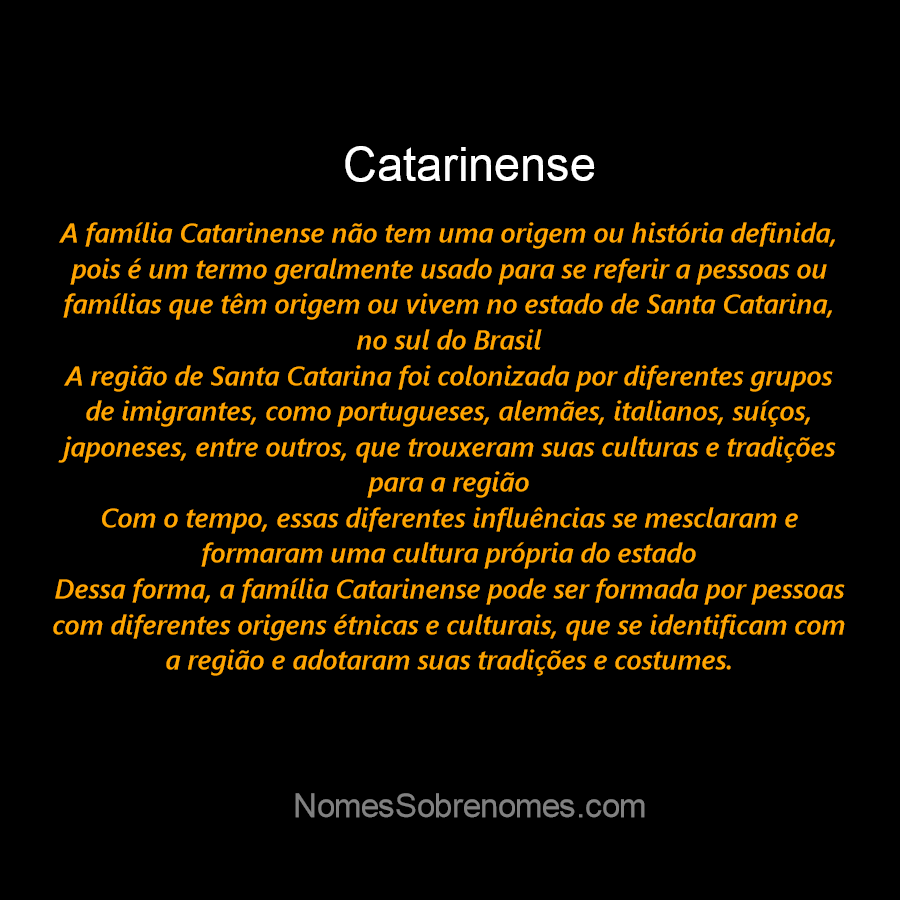 Qual a origem dos catarinenses?
