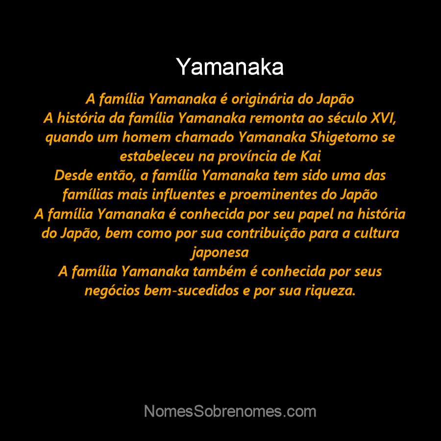 Família Yamanaka (@FamiliaYamanaka) / X