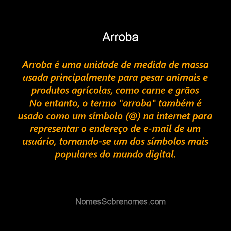 Símbolo arroba (@): qué es y qué significa - Significados