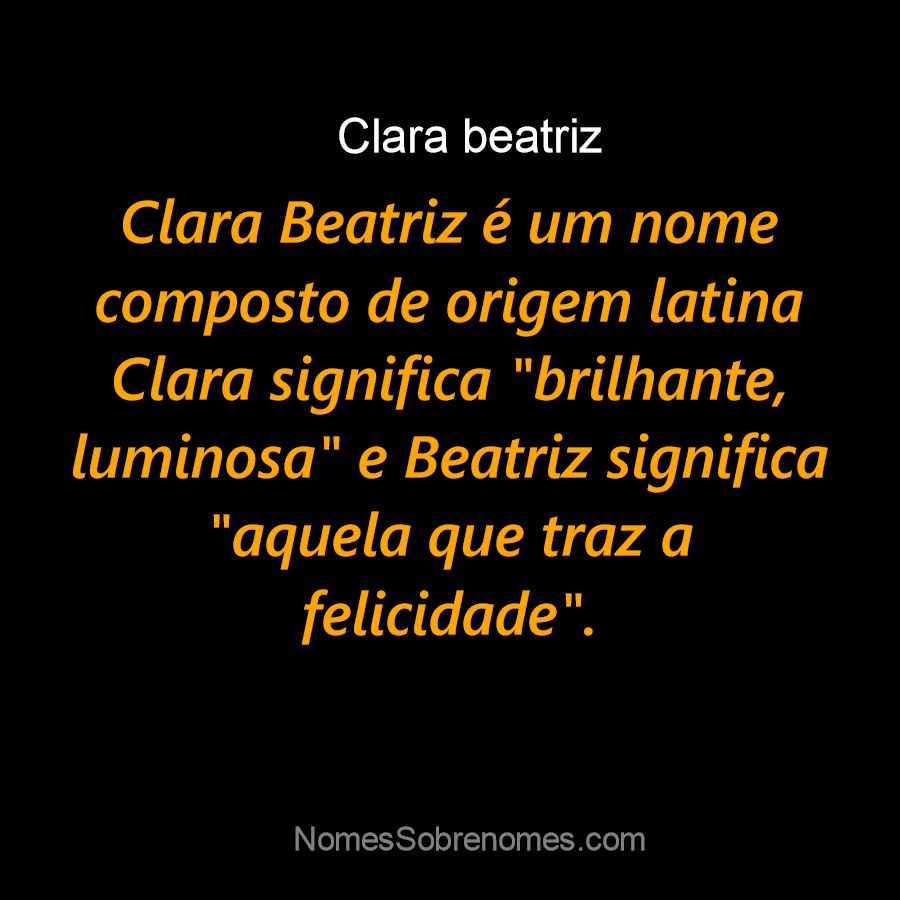 👪 → Qual o significado do nome Clar?