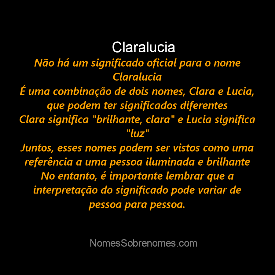 👪 → Qual o significado do nome Clar?