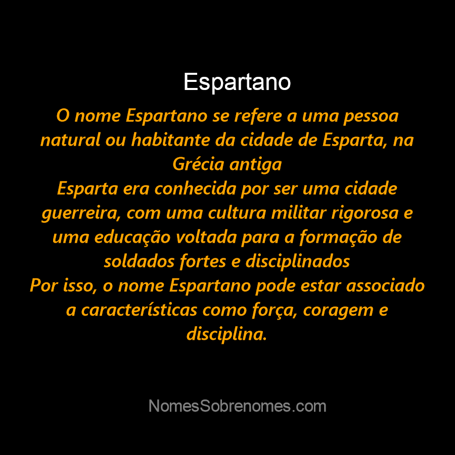 👪 → Qual o significado do nome Sparta?