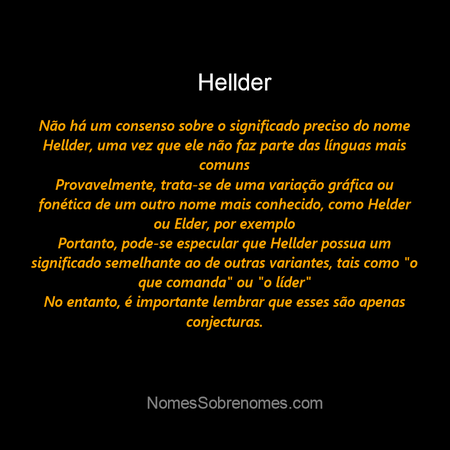 Significado do nome Hélder - Dicionário de Nomes Próprios