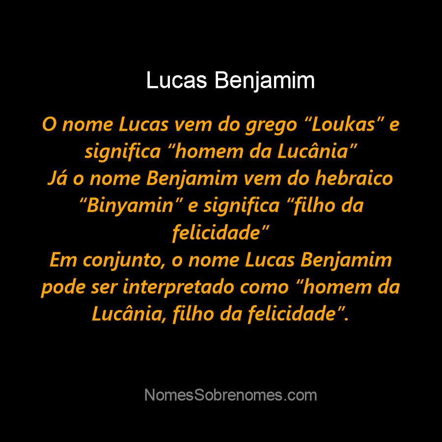 Significado do nome Benjamim: origens, frases e mais