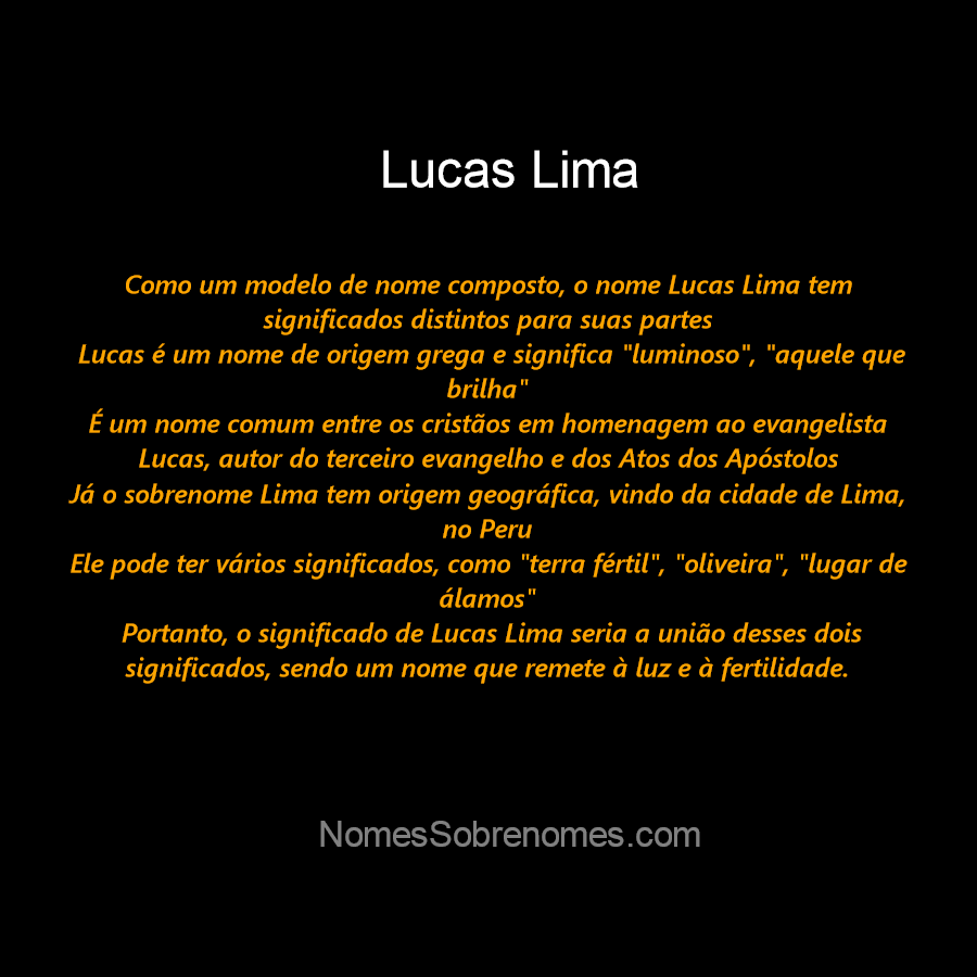 👪 → Qual o significado do nome Lucas Oliver?