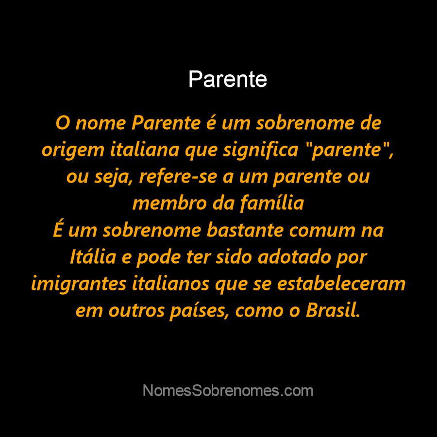 Definição de parente – Meu Dicionário