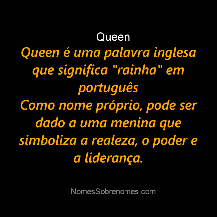 Significado de Queen