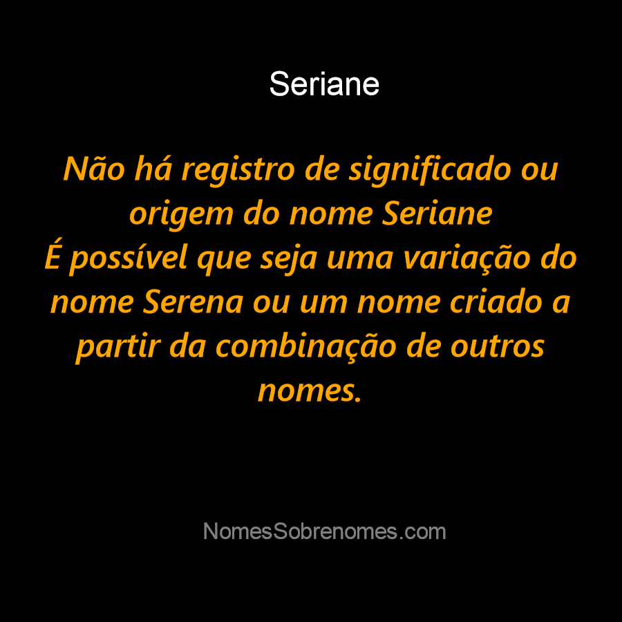 Significado de Serenas